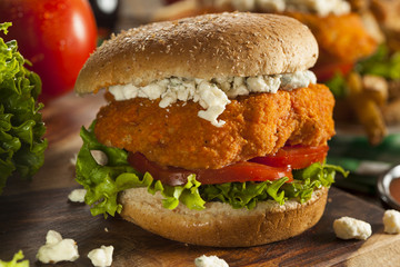 Homemade Buffalo Chicken Sandwich
