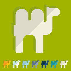 Flat design: camel