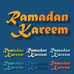Flat design: Ramadan Kareem