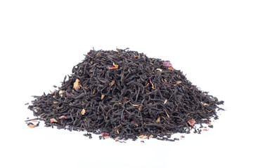 Fototapeta premium Black tea isolated on white