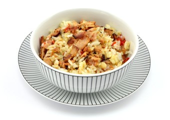 dish with rice