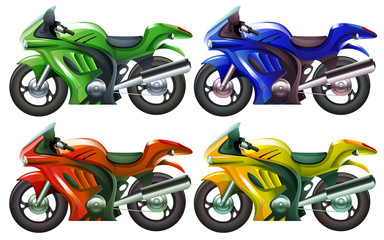 Four superbikes