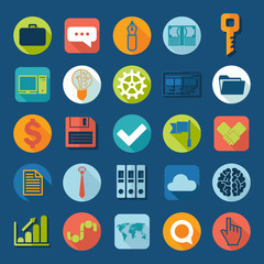 Set of flat icons