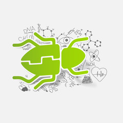 Drawing medical formulas: beetle