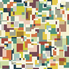 Square pixel seamless pattern