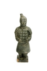 Sculpture of a chinese soldier - isolated
