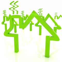 Save energy houses concept