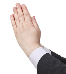 Praying hands - hand gesture