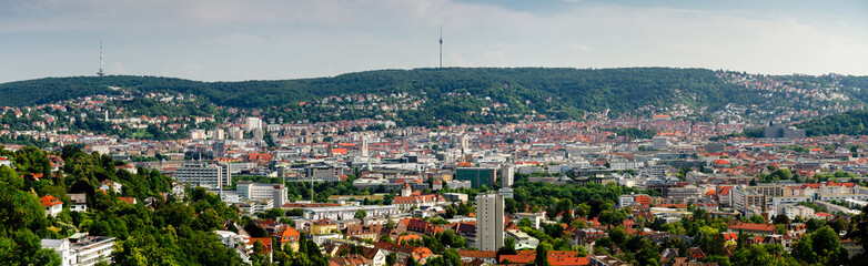 Fototapeta na wymiar Stuttgart Panorama