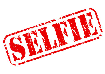 SELFIE red stamp text