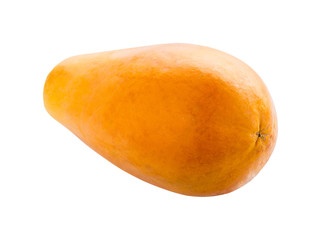 papaya isolated on white