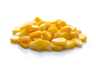 corn on white background