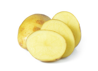potato isolated on white background