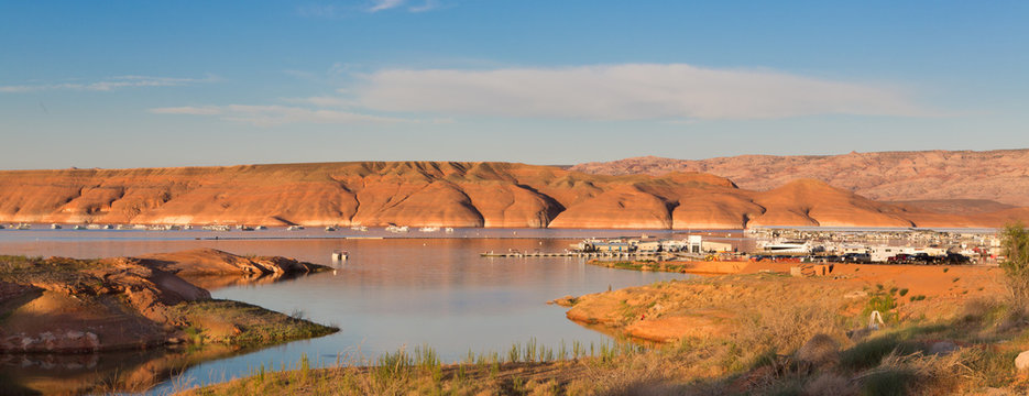 Bullfrog Marina Lake Powell at Sunrise