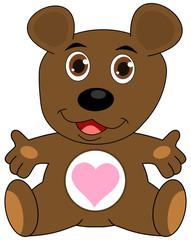 a teddy bear open arms