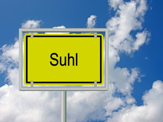 Suhl - Ortsschild