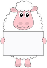 a sheep profile with billboard