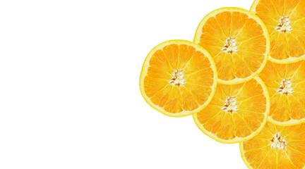 Healthy food, background. Orange