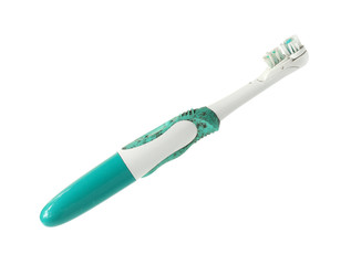 Electric toothbrush isolated on a white background
