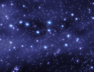 Naklejka na ściany i meble Milky way on a starry skies.