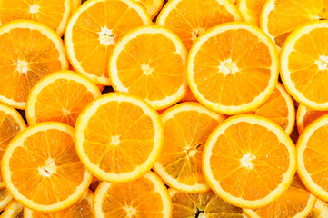 Orange slices for background, texture
