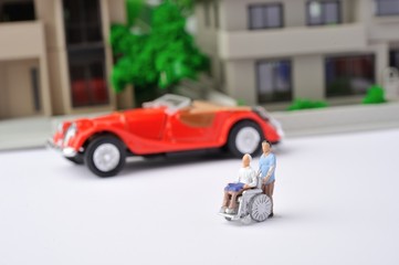 車椅子の介護と交通弱者