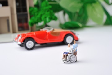 車椅子の介護と交通弱者