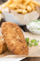 Fried Salmon Filet with French Fries