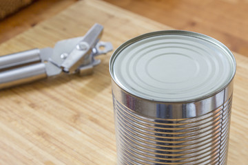 Silver Can and opener