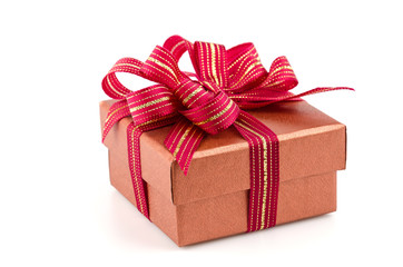 Obraz premium Gift box isolated white background