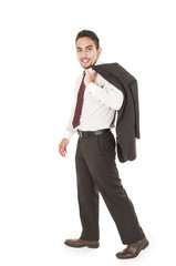 young confident businessman posing