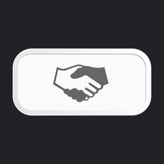 black icon handshake.