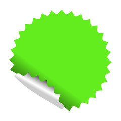 Vector green sticker