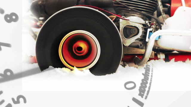 Racing kart Wheelslip with TACHOmeter