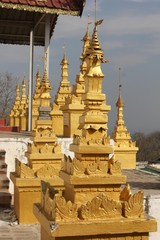 U Min Thonze Buddhist Temple On Sagaing Hill architectural detai © greta gabaglio