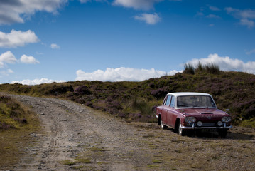 Obraz na płótnie Canvas tra Fresgoe e Tongue - Scozia - automobile