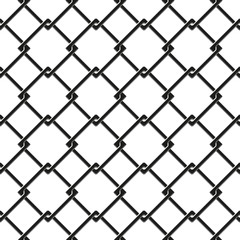 seamless pattern of chain fence
