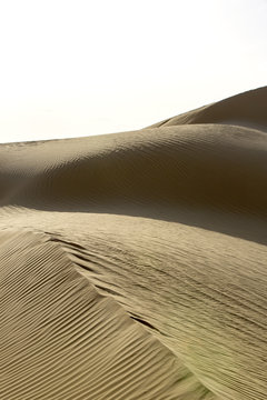 African desert sand dunes of sugar