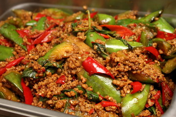 Fried Minced Pork with Basil
