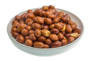 Fried peanuts heap