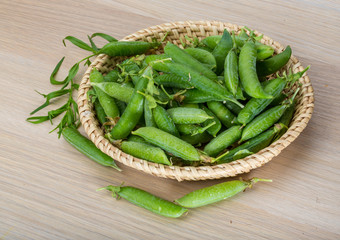 Green fresh peas
