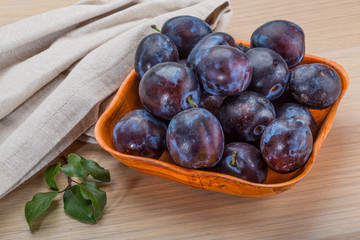 Ripe fresh plum