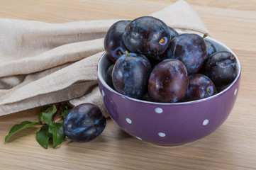 Ripe fresh plum