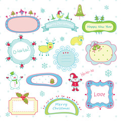 Doodle Christmas frames