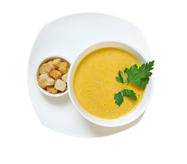 Homemade split pea soup
