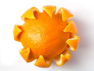 Orange with double skin layer