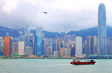 Fototapeta premium Hong Kong Island from Kowloon