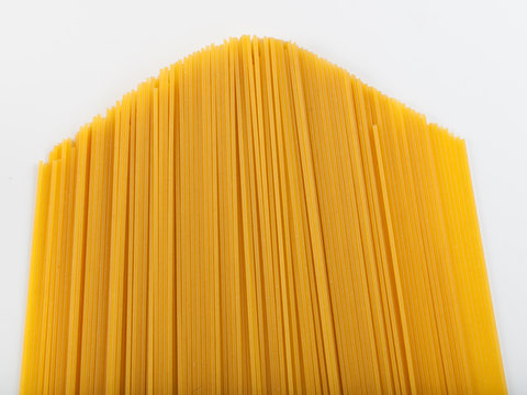 texture of pasta spaghetti with arch shape