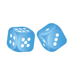 Blue dice