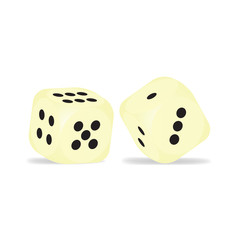 White dice